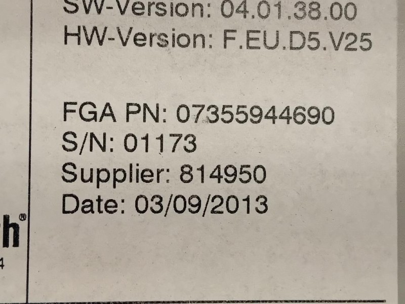 Unita DI Comando Multimediale 07355944690 Fiat 500L 2013