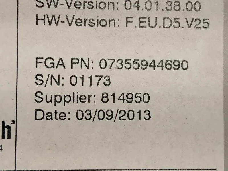Unita DI Comando Multimediale 07355944690 Fiat 500L 2013