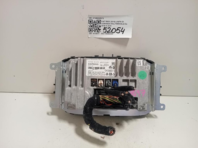 Unita DI Comando Multimediale 07356265270 Fiat 500X 2015