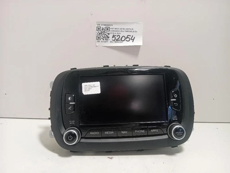 Unita DI Comando Multimediale 07356265270 Fiat 500X 2015
