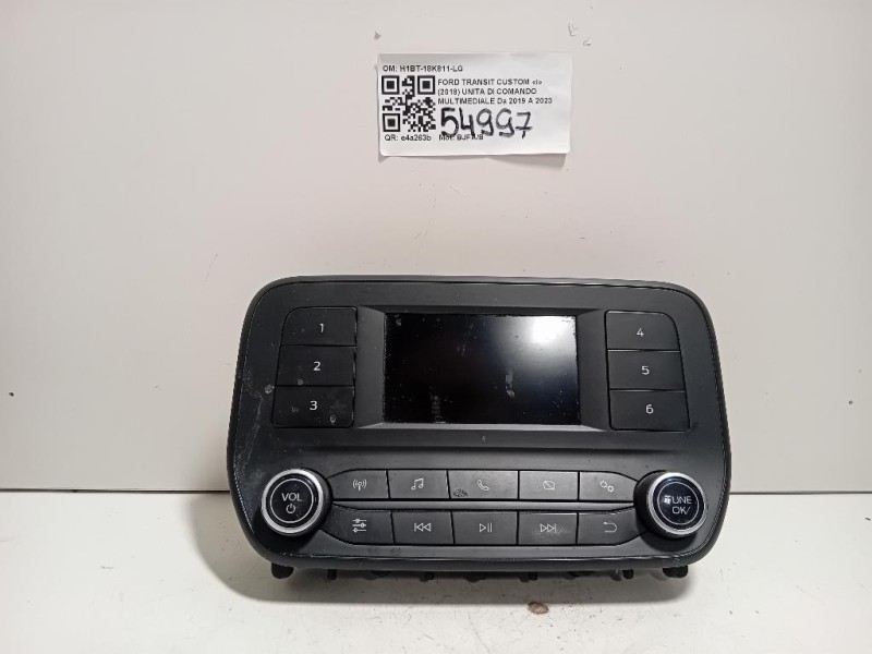 Unita DI Comando Multimediale H1BT-18K811-LG Ford Transit Custom I 2018