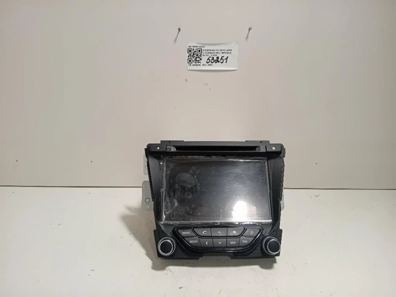 Unita DI Comando Multimediale 96560-3Z000 GPS NAVIGATORE CD Hyundai I40 CW 2012