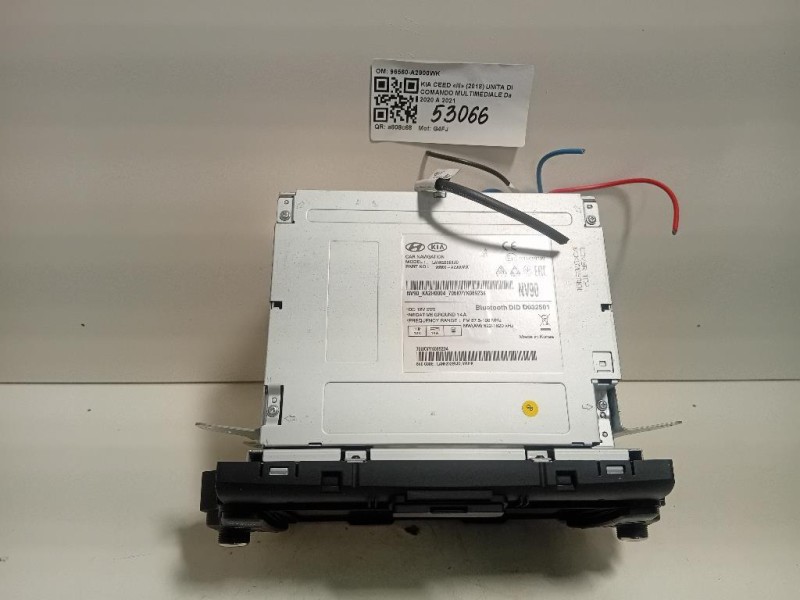 Unita DI Comando Multimediale 96560-A2900WK Kia CEED III 2018