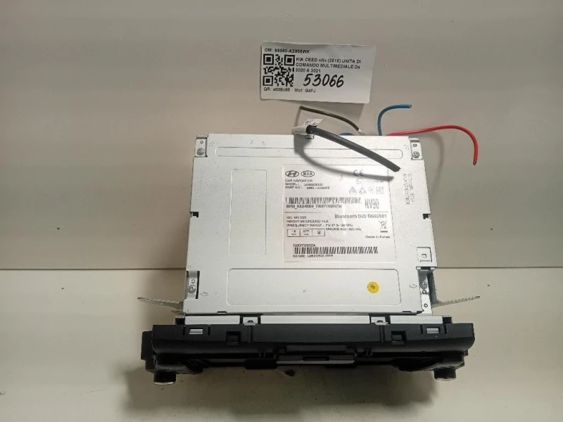Unita DI Comando Multimediale 96560-A2900WK Kia CEED III 2018