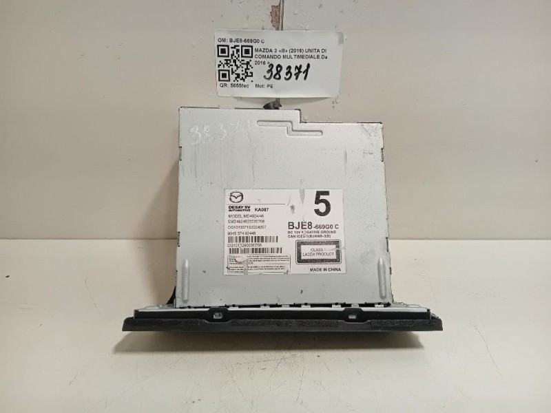 Unita DI Comando Multimediale BJE8669G0C Mazda 3 III 2016