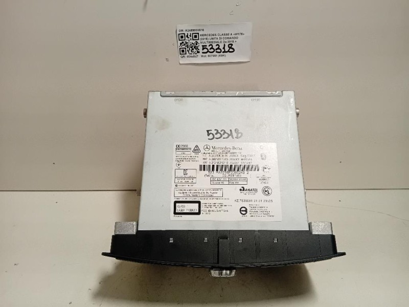 Unita DI Comando Multimediale A2469000516 Mercedes Classe A W176 2015