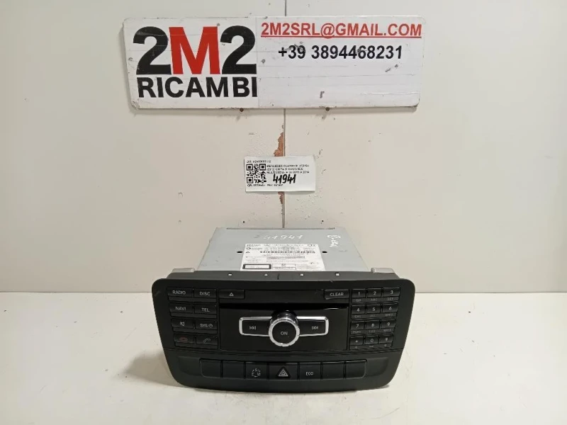 Unita DI Comando Multimediale A2469000112 Mercedes Classe B W246 2012