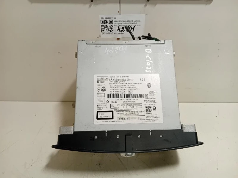 Unita DI Comando Multimediale A2469011106 Mercedes Classe B W246 2012