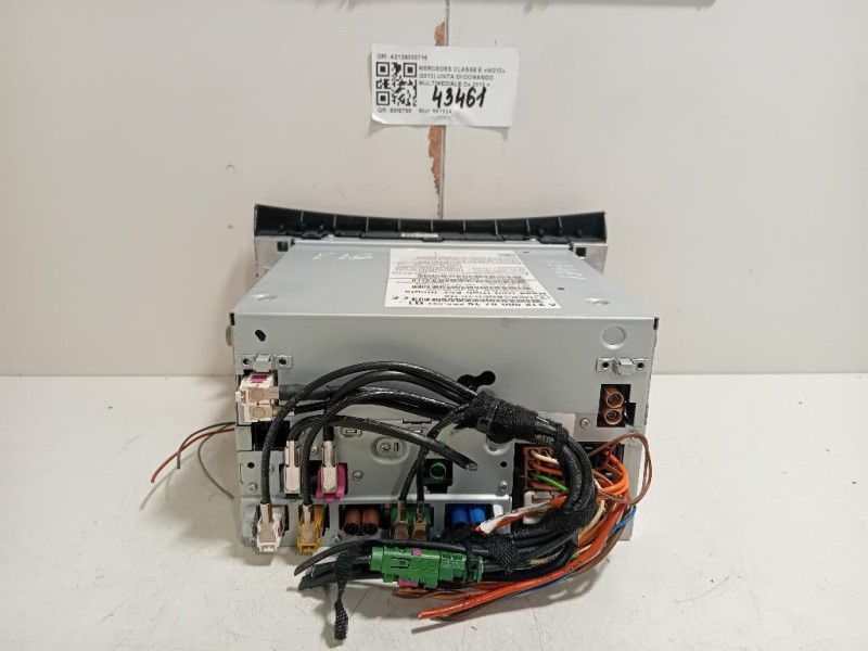 Unita DI Comando Multimediale A2129008716 Mercedes Classe E W212 2013