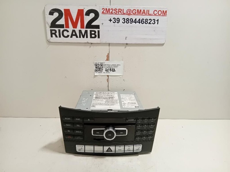 Unita DI Comando Multimediale A2129005327 Mercedes Classe E W212 2013