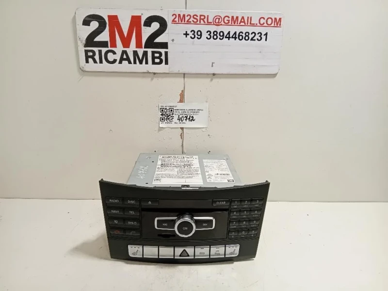 Unita DI Comando Multimediale A2129005327 Mercedes Classe E W212 2013