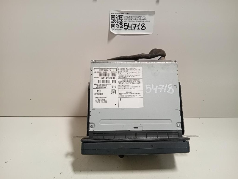 Unita DI Comando Multimediale NR261EM07AIR0 Mitsubishi Pajero IV 2007