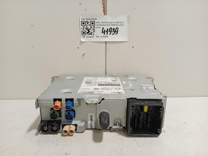 Unita DI Comando Multimediale 9844106080 Opel Mokka 2013