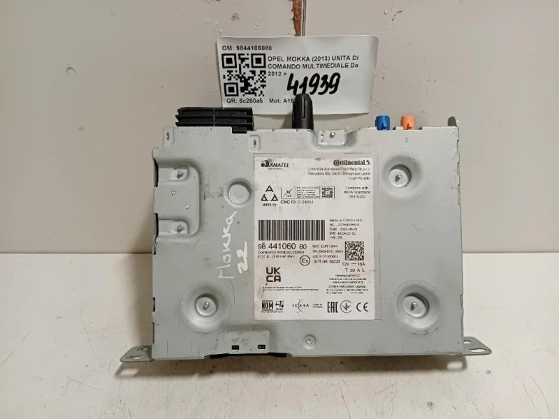 Unita DI Comando Multimediale 9844106080 Opel Mokka 2013