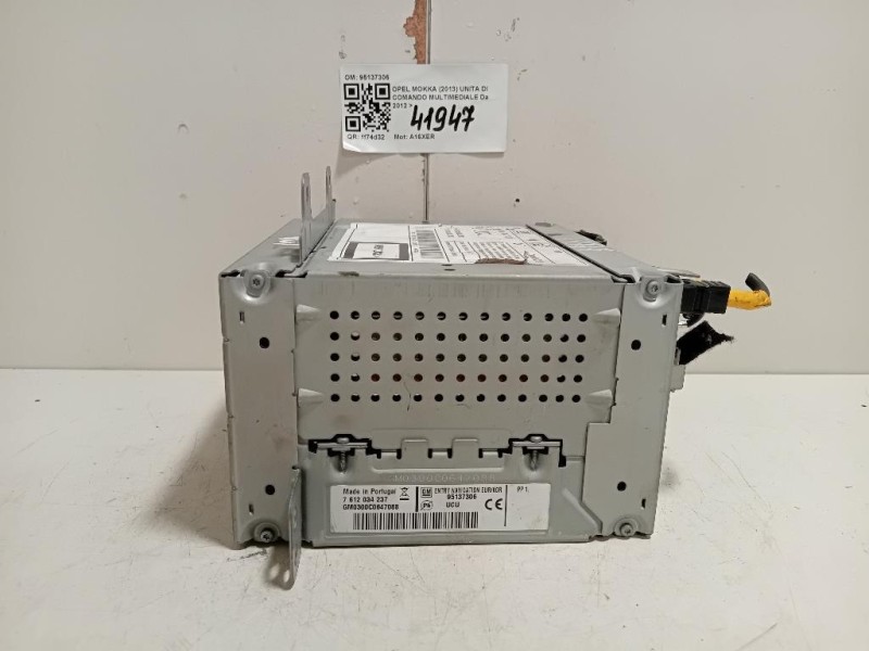 Unita DI Comando Multimediale 95137306 Opel Mokka 2013