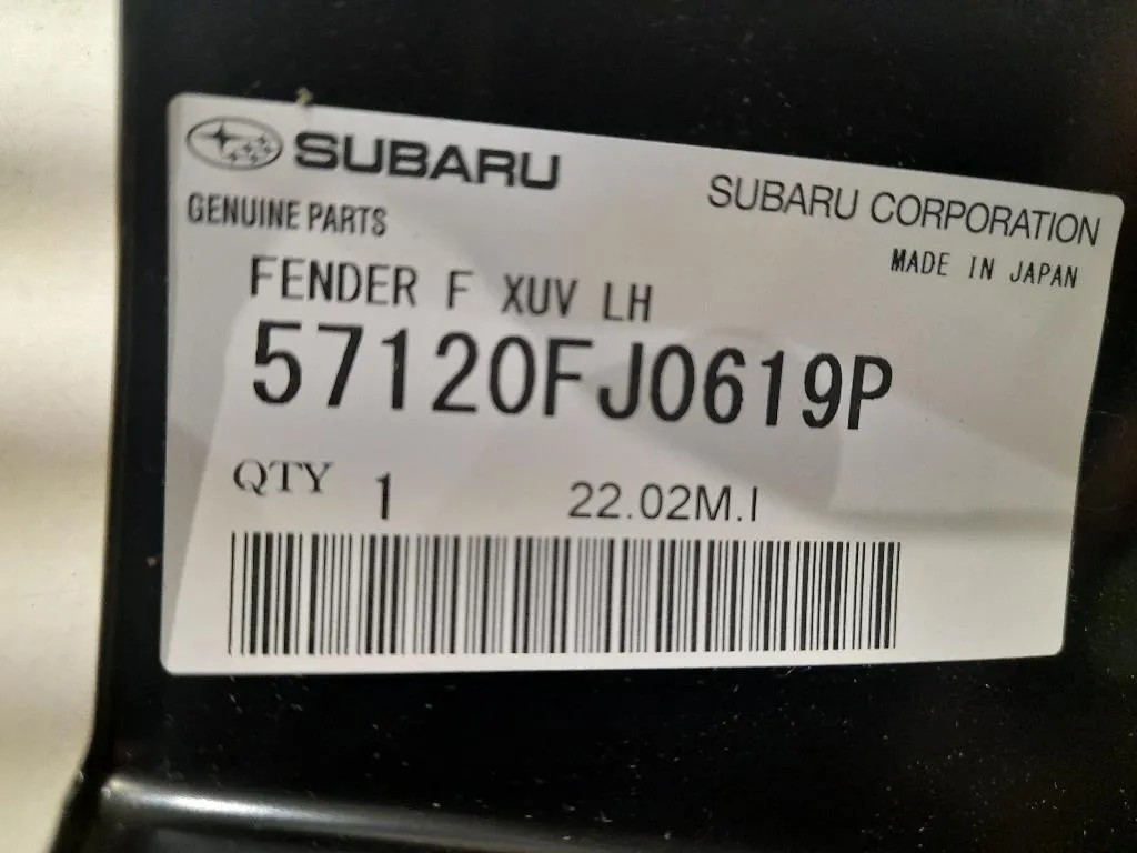 Parafango ANT SX 57120FJ069P Subaru XV I 2012