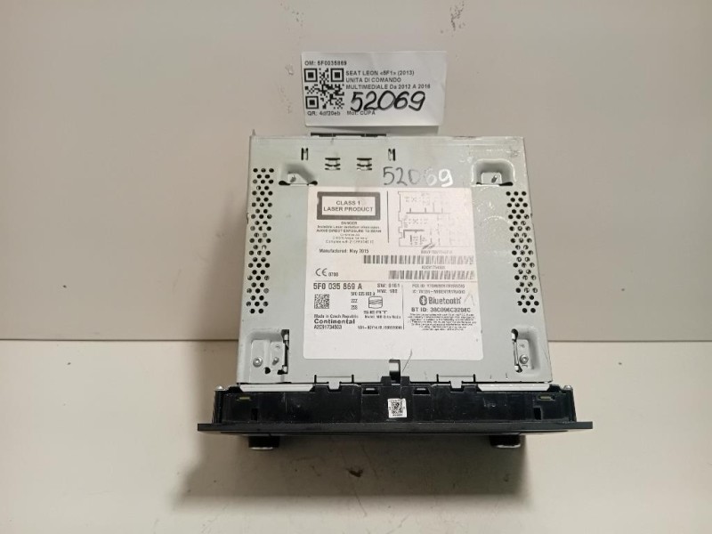 Unita DI Comando Multimediale 5F0035869 Seat LEON 5F1 2013