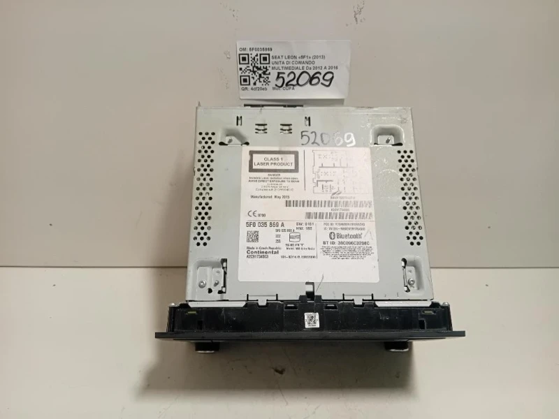 Unita DI Comando Multimediale 5F0035869 Seat LEON 5F1 2013