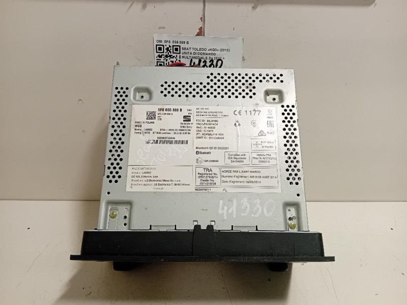Unita DI Comando Multimediale 5F0 035 888 B Seat Toledo KG3 2013