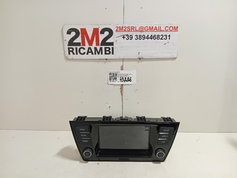 Unita DI Comando Multimediale 6V0 035 869 H Skoda Fabia NJ3 2018