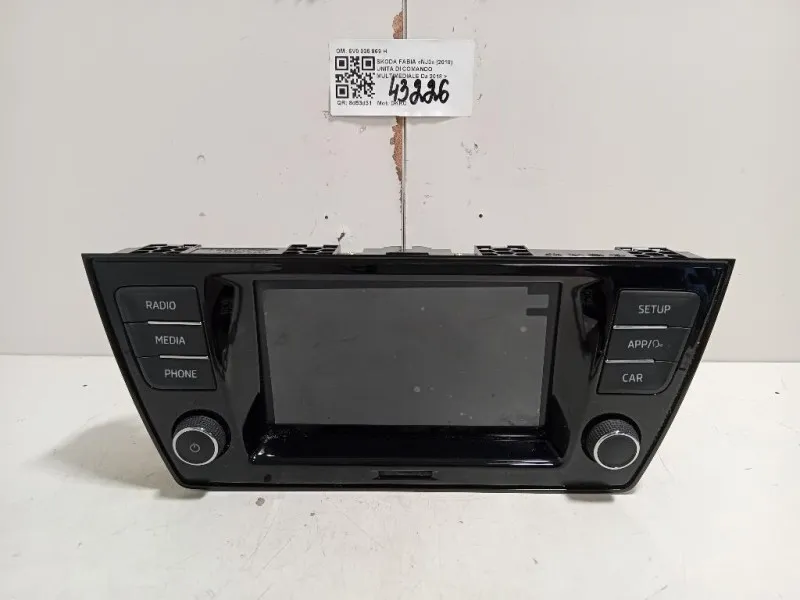 Unita DI Comando Multimediale 6V0 035 869 H Skoda Fabia NJ3 2018