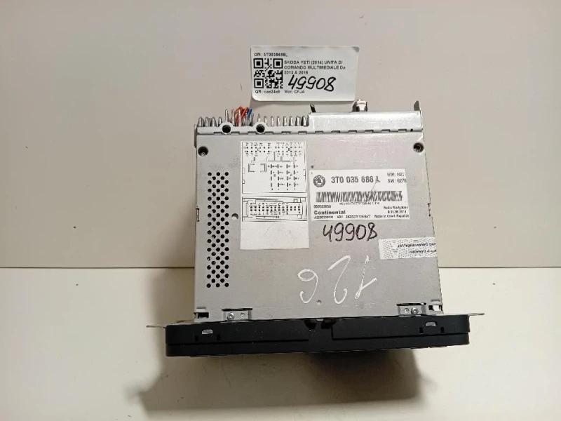 Unita DI Comando Multimediale 3T0035686L NO CODCIE SBLOCCO Skoda YETI 2014