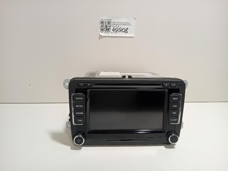 Unita DI Comando Multimediale 3T0035686L NO CODCIE SBLOCCO Skoda YETI 2014