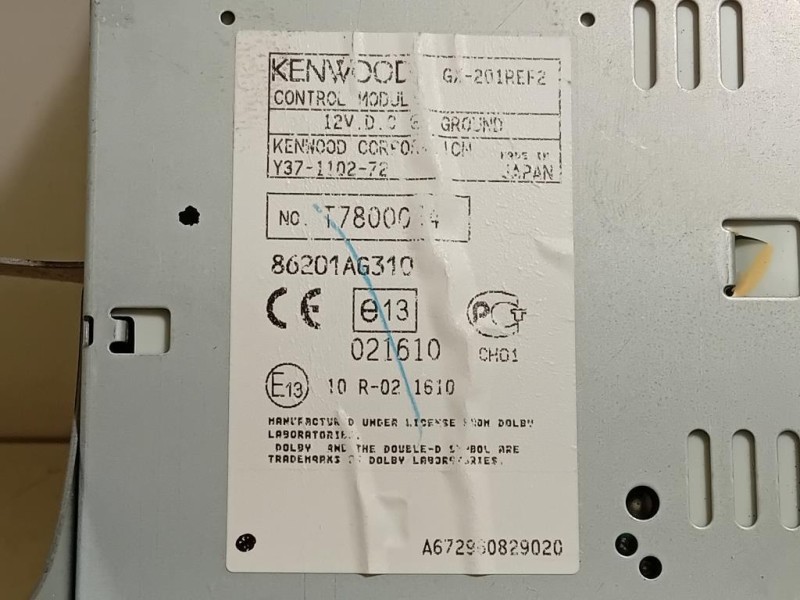 Unita DI Comando Multimediale 86301AG310 Subaru Legacy V 2009