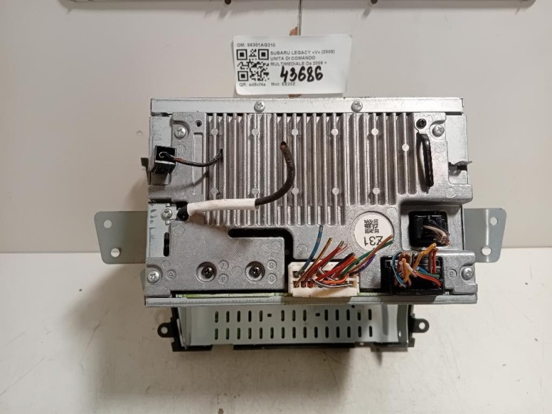 Unita DI Comando Multimediale 86301AG310 Subaru Legacy V 2009