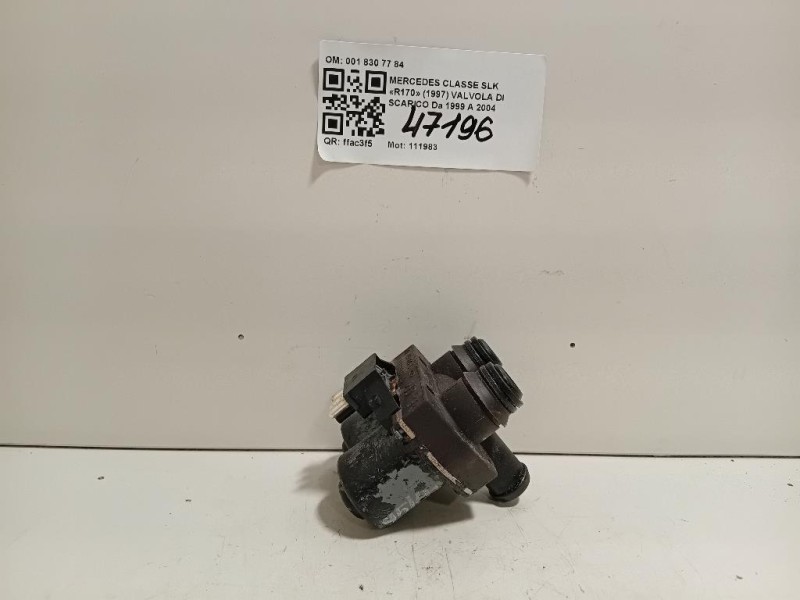 Valvola DI Scarico 0018307784 1147412114 Mercedes Classe SLK R170 1997