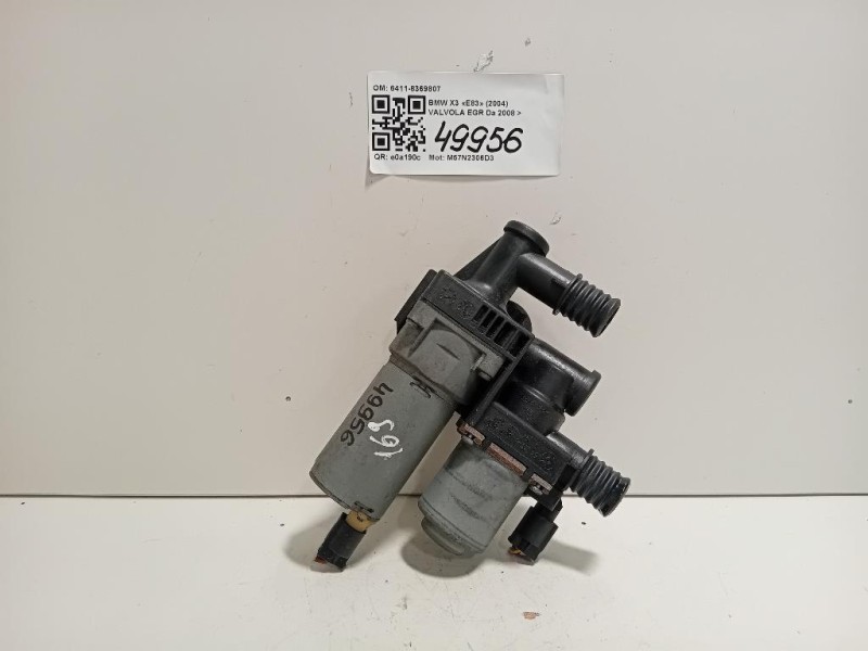 Valvola EGR 6411-8369807 Bmw X3 E83 2004