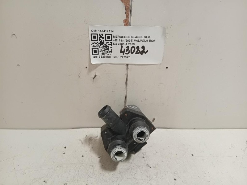 Valvola EGR 147412114 Mercedes Classe SLK R171 2008