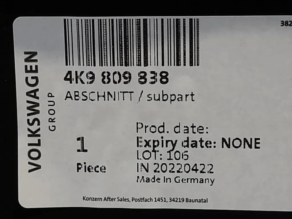 Parafango POST DX PARAFANGO POST DX 4K9809838 Audi A6 4GD Avant 2016