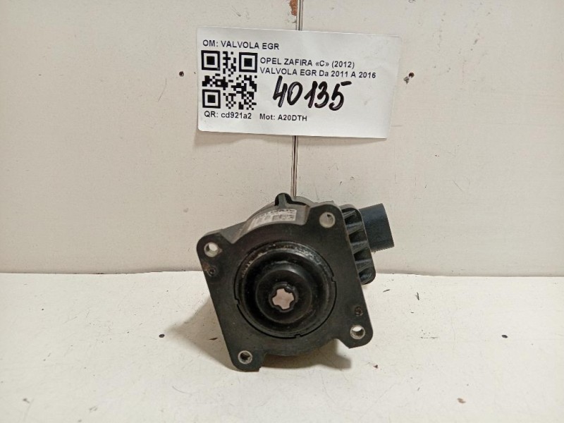 Valvola EGR VALVOLA EGR Opel Zafira C 2012