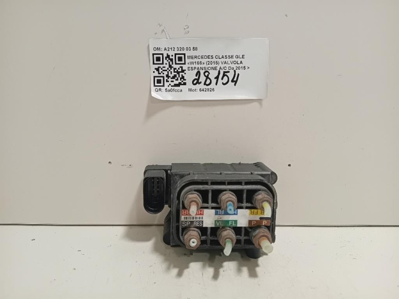 Valvola Espansione AC A212 320 03 58 VALVOLE SOSPENSIONE PNEUMATICO Mercedes Classe GLE W166 2015