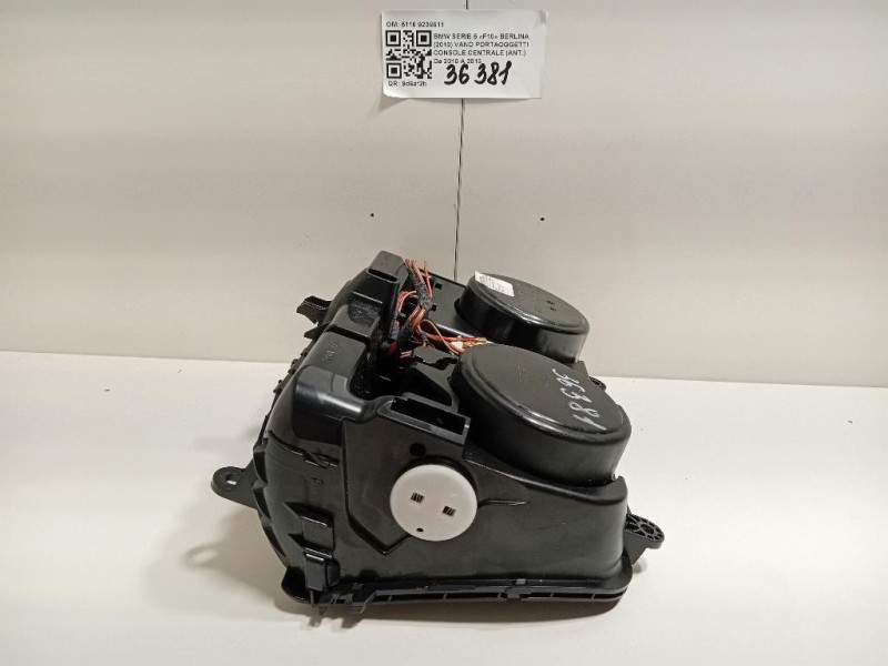 VANO Portaoggetti Console Centrale ANT 5116 9238611 Bmw Serie 5 F10 Berlina 2010