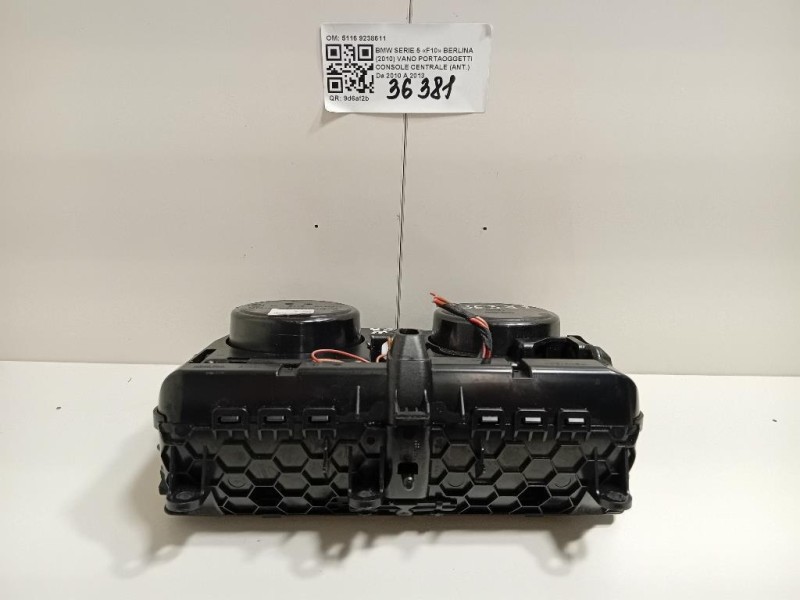 VANO Portaoggetti Console Centrale ANT 5116 9238611 Bmw Serie 5 F10 Berlina 2010