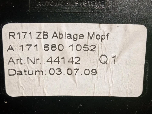 VANO Portaoggetti Console Centrale ANT A1716801052 Mercedes Classe SLK R171 2004