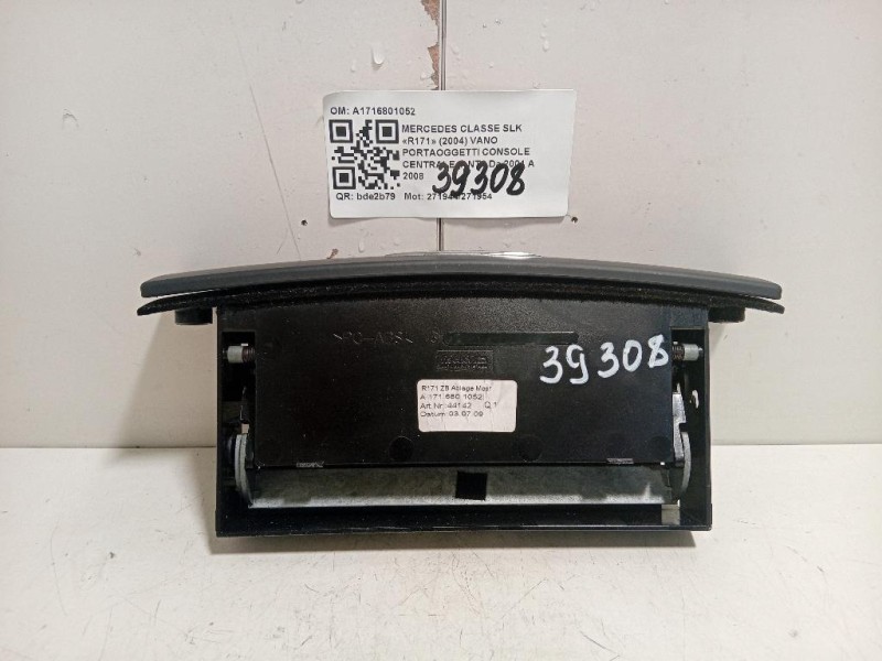 VANO Portaoggetti Console Centrale ANT A1716801052 Mercedes Classe SLK R171 2004