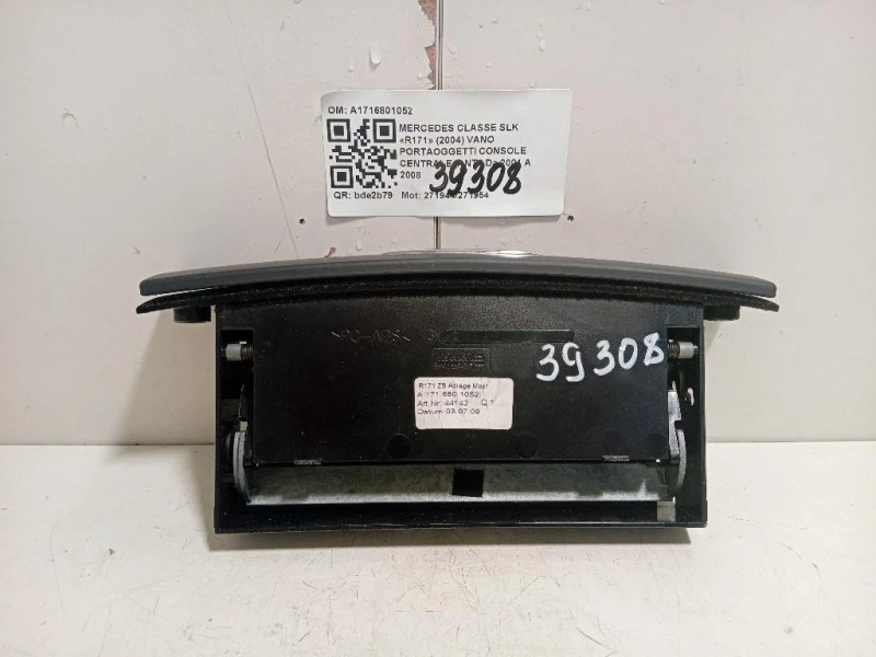 VANO Portaoggetti Console Centrale ANT A1716801052 Mercedes Classe SLK R171 2004