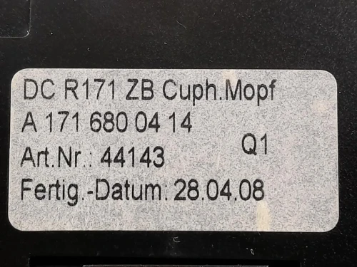 VANO Portaoggetti Console Centrale ANT A171680 0052 Mercedes Classe SLK R171 2008