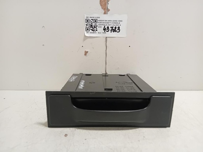 VANO Portaoggetti Console Centrale ANT 68430-VJ200 Nissan Navara 2005