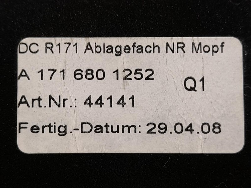 VANO Portaoggetti Cruscotto INF A1716800552 Mercedes Classe SLK R171 2008