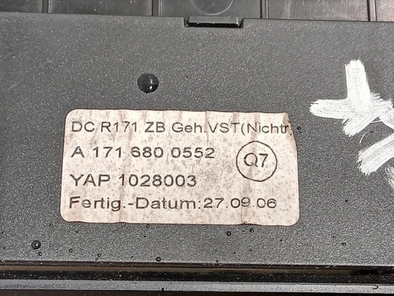 VANO Portaoggetti Cruscotto INF A1716800552 Mercedes Classe SLK R171 2008