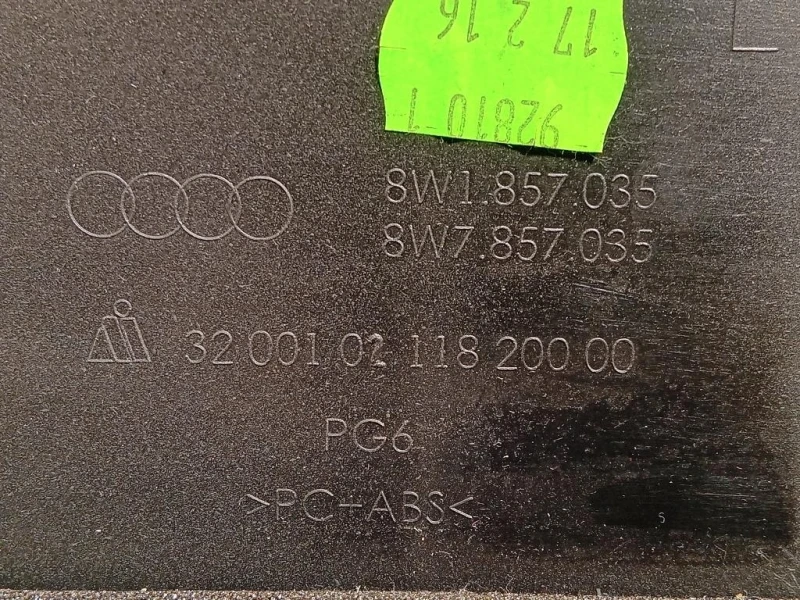 VANO Portaoggetti Cruscotto DX 8W1 857 035 Audi A4 8W5 Avant 2015