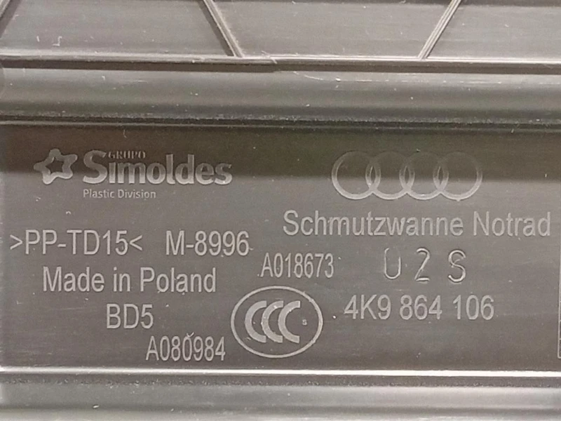 Vasca Contenitore VANO Bagagliaio 4K9 864 106 Audi A6 4a5c8 Avant 2018