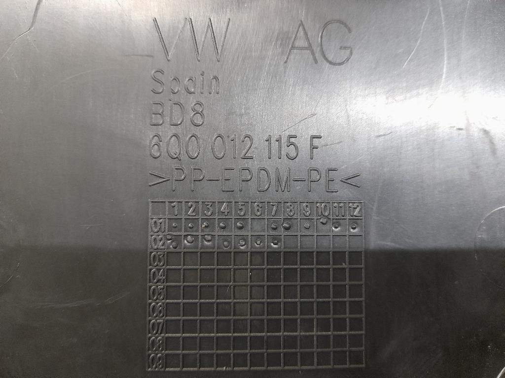 Vasca Contenitore VANO Bagagliaio 6Q0012115F Volkswagen POLO IV 2002