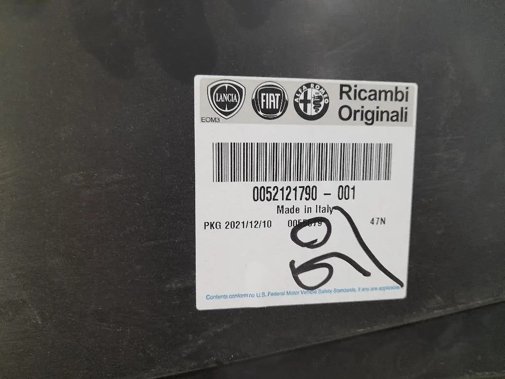 Parasassi Passaruota Interno ANT DX 52121790 Fiat Panda III 2012