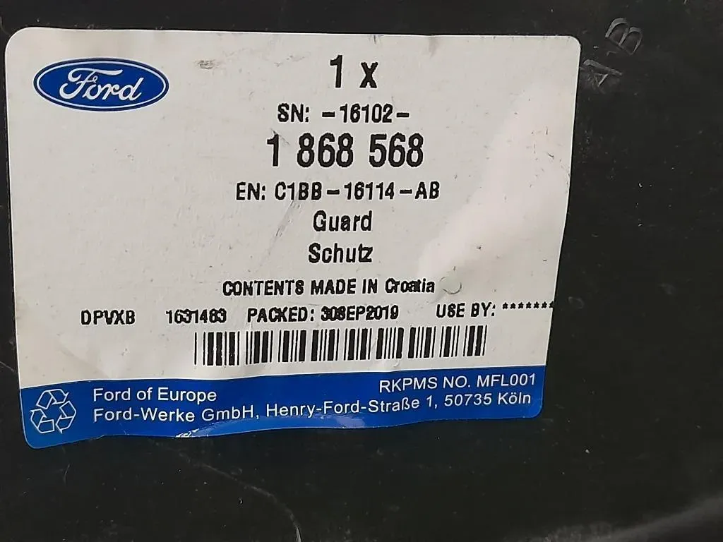 Parasassi Passaruota Interno ANT DX 1868568 Ford Fiesta VI 2008