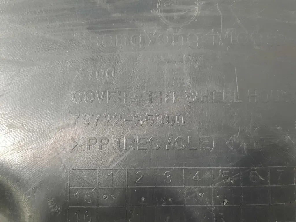 Parasassi Passaruota Interno ANT DX 79721-35000 Ssangyong Tivoli 2015